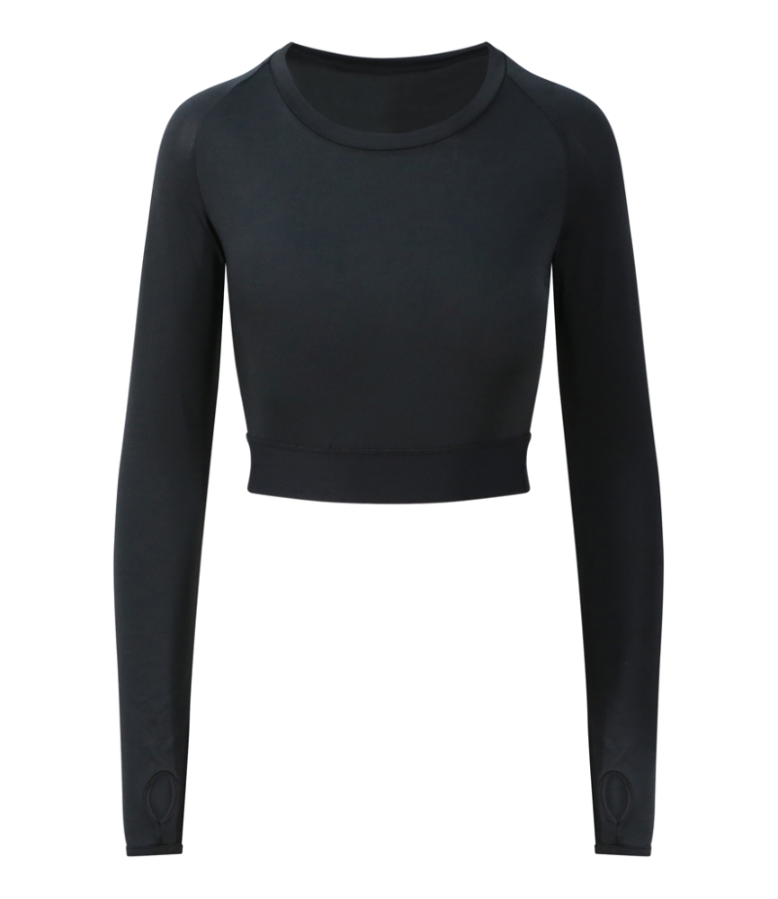 AWDis Ladies Cool Long Sleeve Crop Top