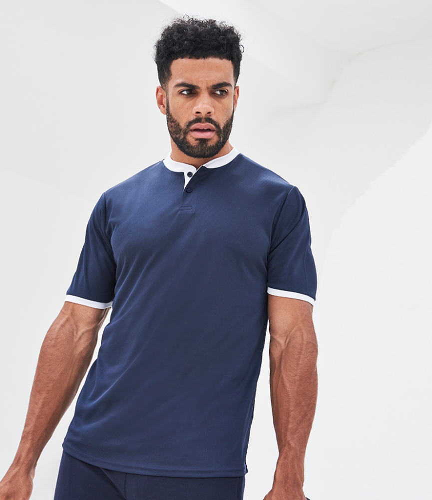 AWDis Cool Stand Collar Sports Polo Shirt
