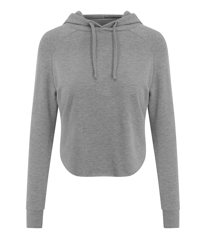 AWDis Ladies Cool Cross Back Cropped Hoodie