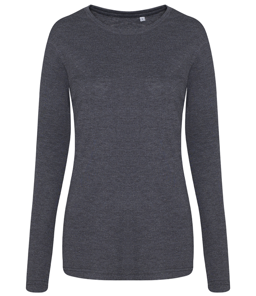 AWDis Ladies Long Sleeve Tri-Blend T-Shirt