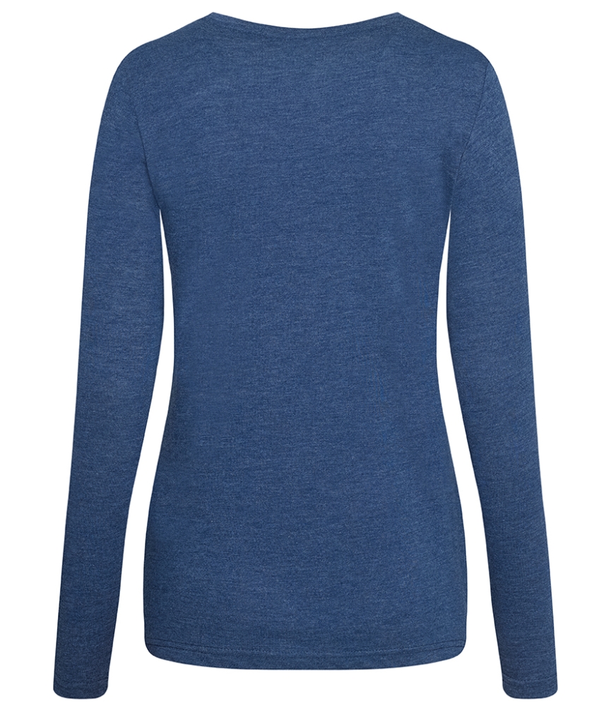 AWDis Ladies Long Sleeve Tri-Blend T-Shirt