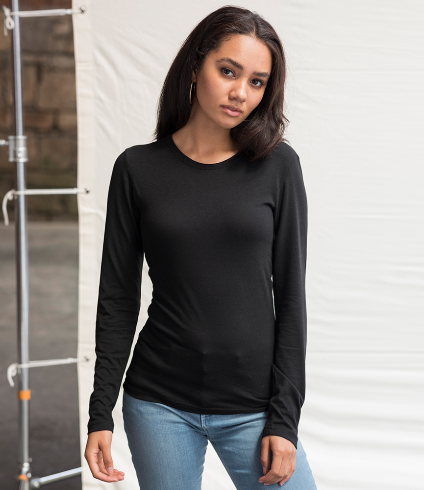 AWDis Ladies Long Sleeve Tri-Blend T-Shirt