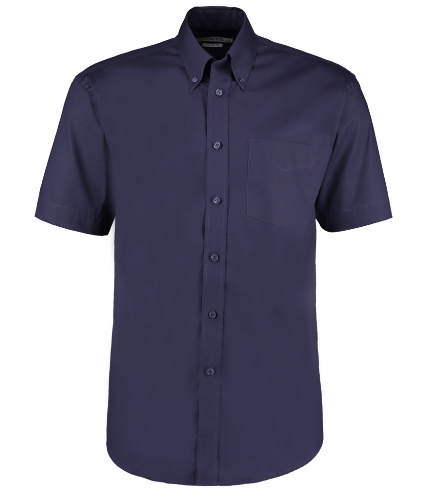 Kustom Kit Premium Short Sleeve Classic Fit Oxford Shirt