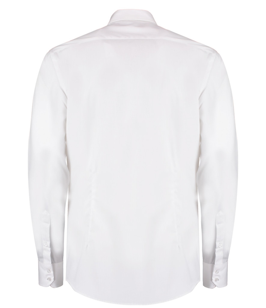 Kustom Kit Long Sleeve Slim Fit Oxford Twill Non-Iron Shirt