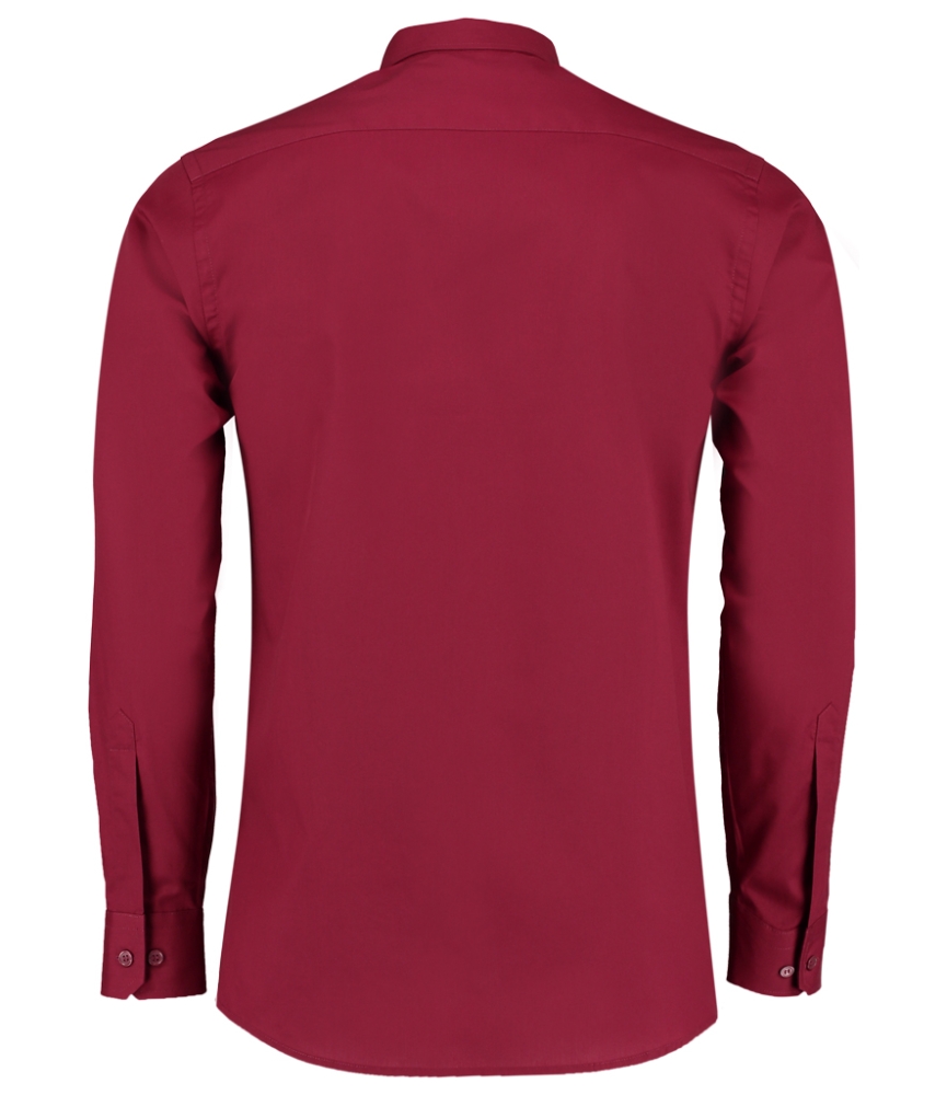 Kustom Kit Long Sleeve Tailored Poplin Shirt