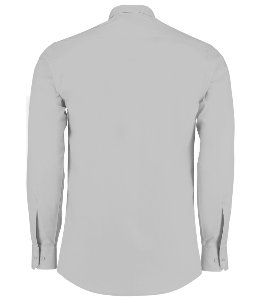 Kustom Kit Long Sleeve Tailored Poplin Shirt