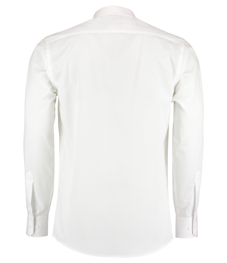 Kustom Kit Long Sleeve Tailored Poplin Shirt