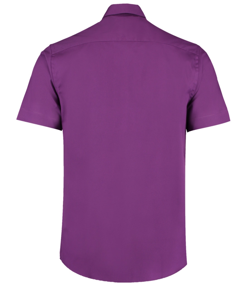 Kustom Kit Premium Short Sleeve Tailored Oxford Shirt