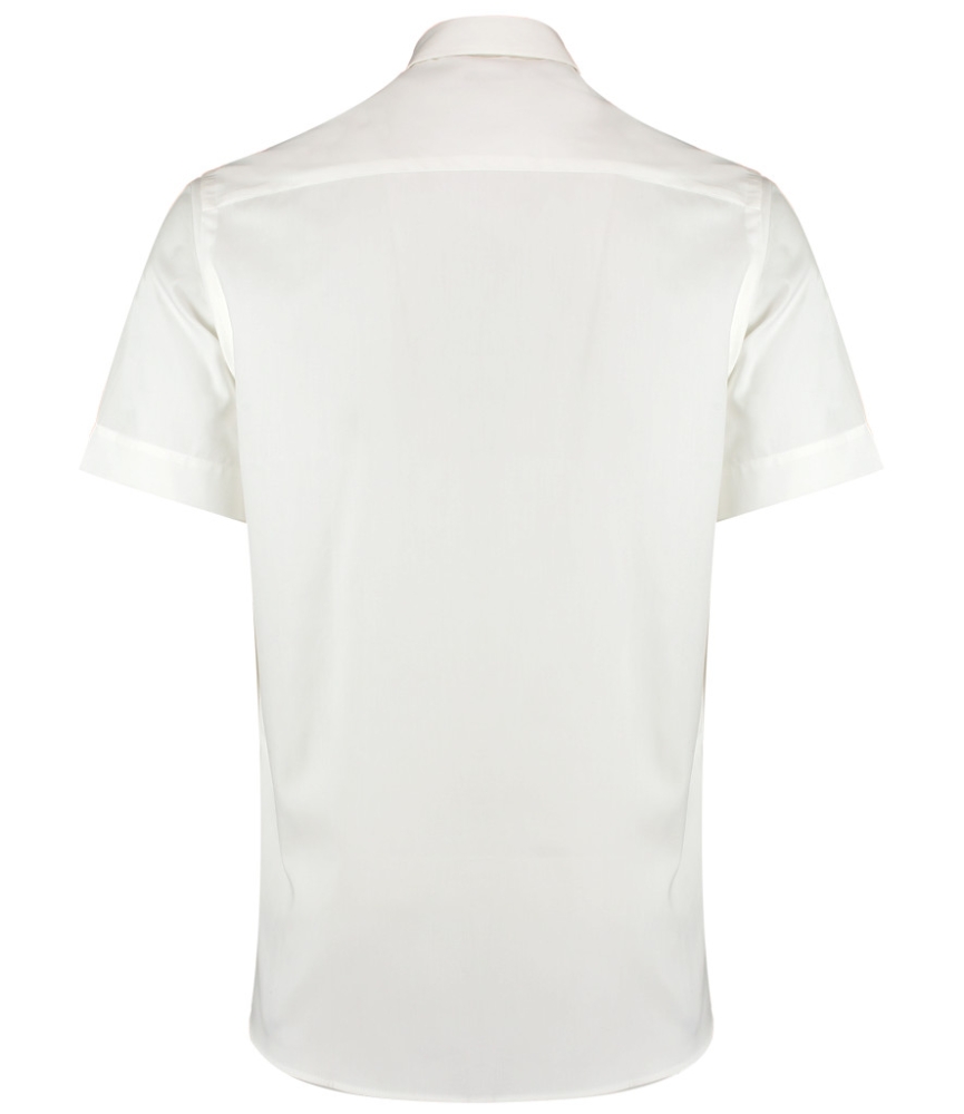Kustom Kit Premium Short Sleeve Tailored Oxford Shirt