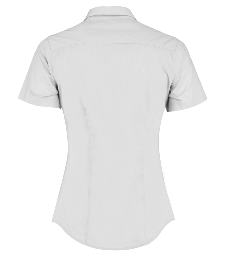 Kustom Kit Ladies Short Sleeve Tailored Poplin Shirt