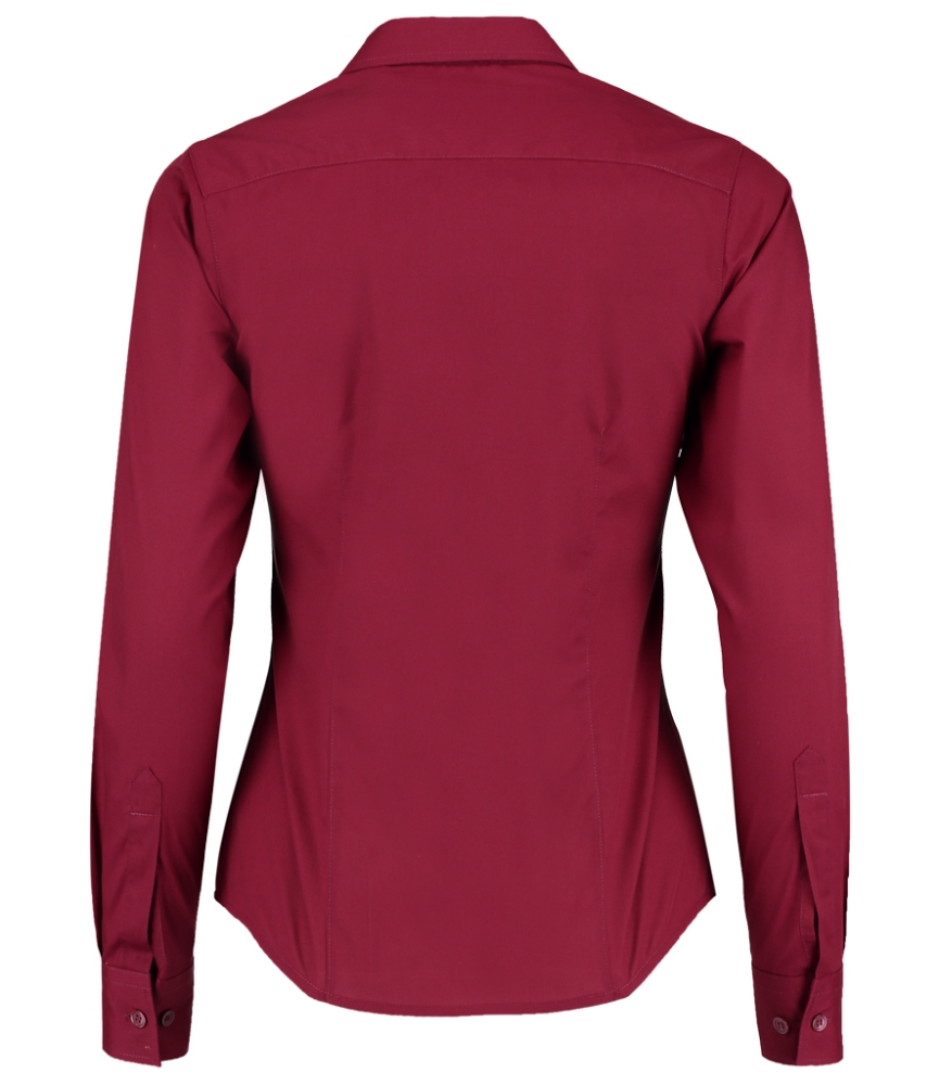 Kustom Kit Ladies Long Sleeve Tailored Poplin Shirt