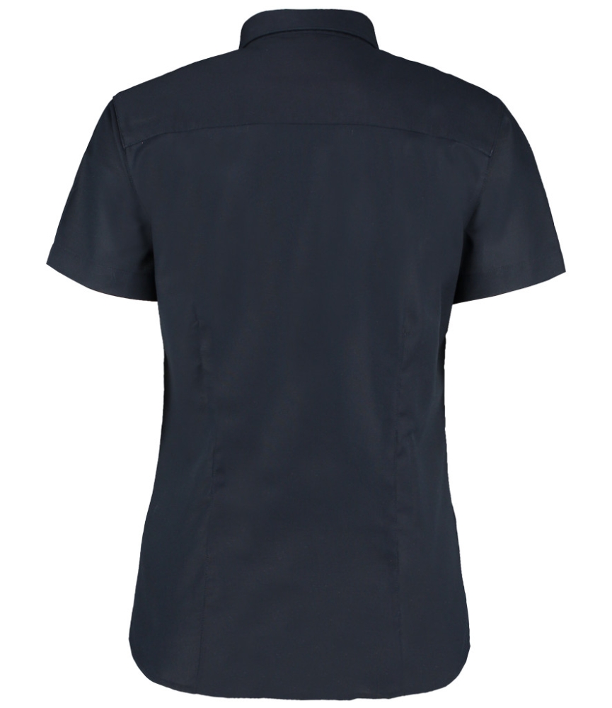 Kustom Kit Ladies Short Sleeve Tailored Workwear Oxford Shirt