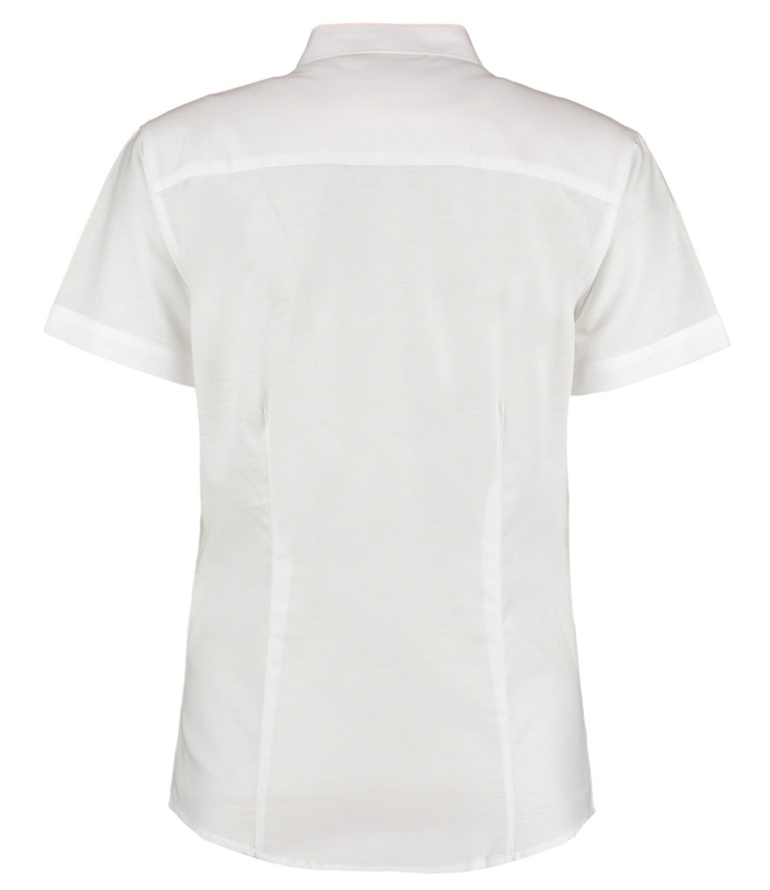 Kustom Kit Ladies Short Sleeve Tailored Workwear Oxford Shirt