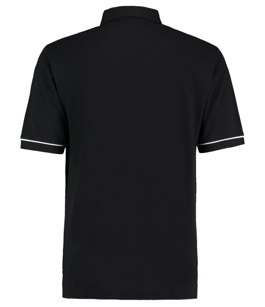 Kustom Kit Button Down Collar Contrast Piqué Polo Shirt