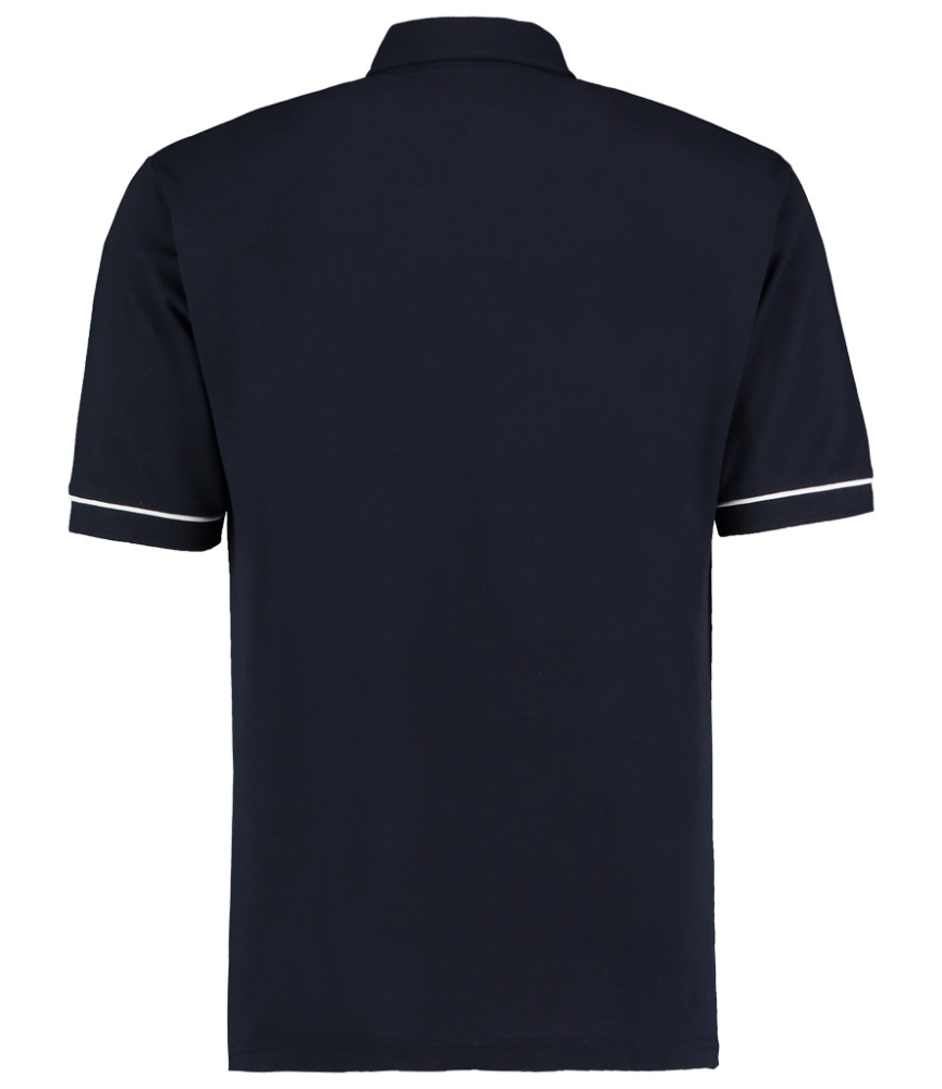 Kustom Kit Button Down Collar Contrast Piqué Polo Shirt