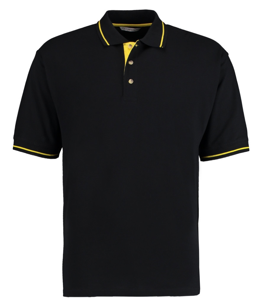 Kustom Kit St Mellion Tipped Cotton Piqué Polo Shirt