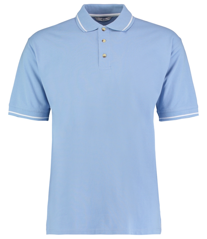 Kustom Kit St Mellion Tipped Cotton Piqué Polo Shirt