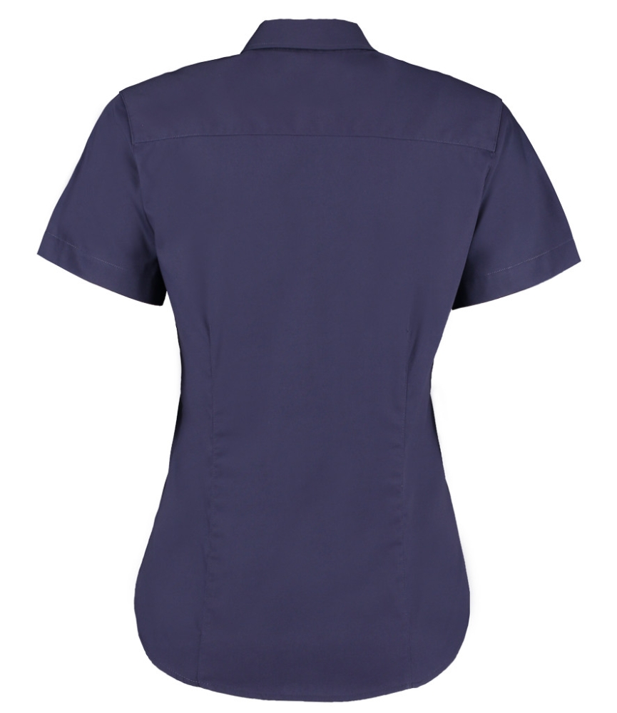 Kustom Kit Ladies Premium Short Sleeve Tailored Oxford Shirt