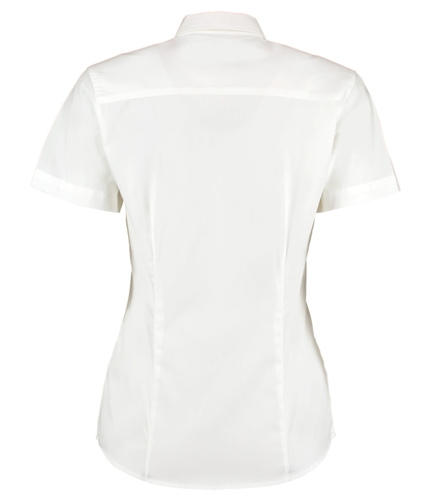 Kustom Kit Ladies Premium Short Sleeve Tailored Oxford Shirt