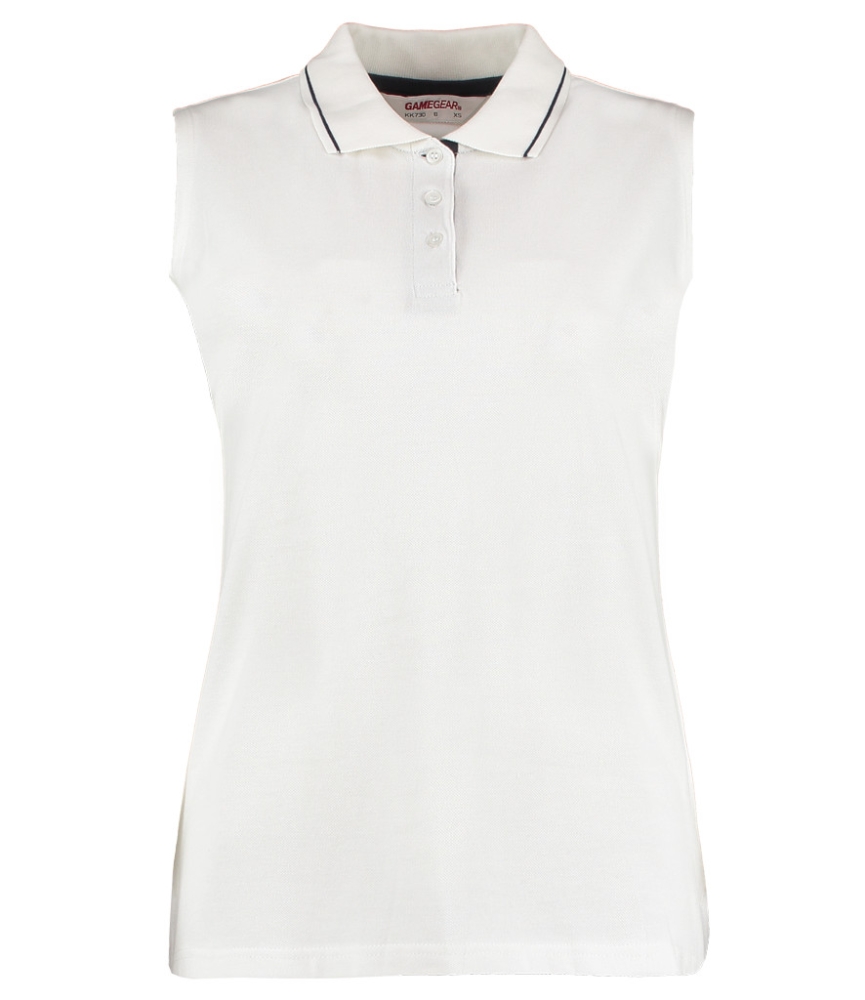 Gamegear Ladies Proactive Sleeveless Cotton Piqué Polo Shirt