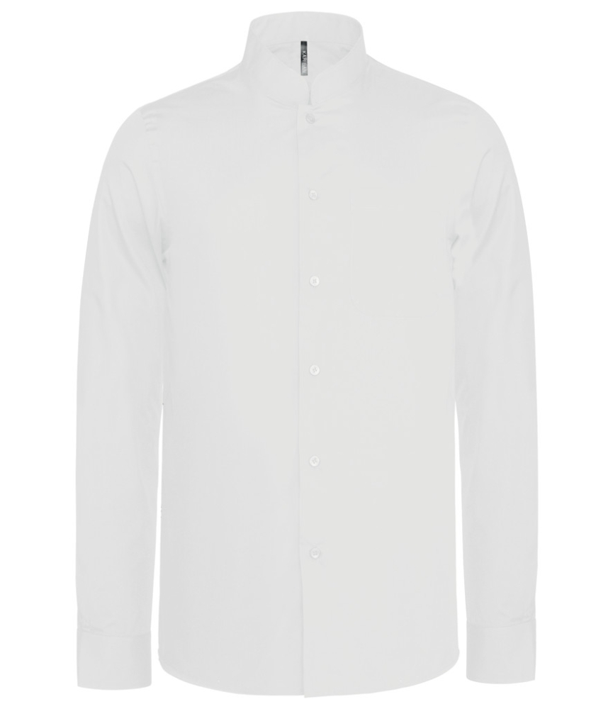 Kariban Long Sleeve Mandarin Collar Shirt