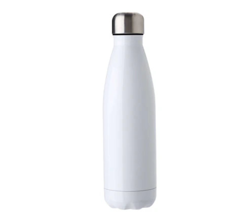White Stainless Steel Water Bottle 