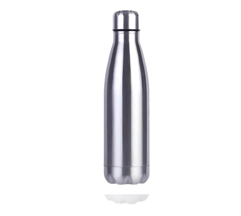Silver Stainless Steel Water Bottle  