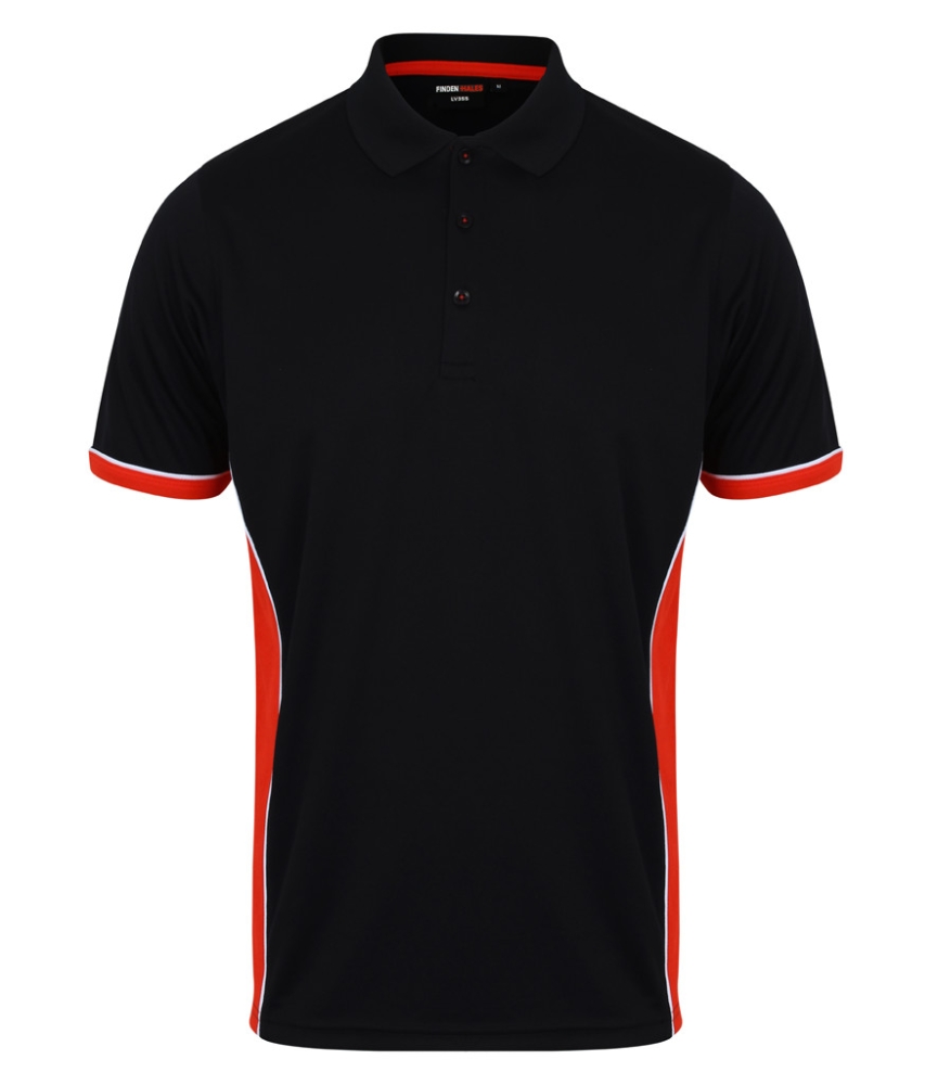 Finden and Hales Contrast Panel Polo Shirt