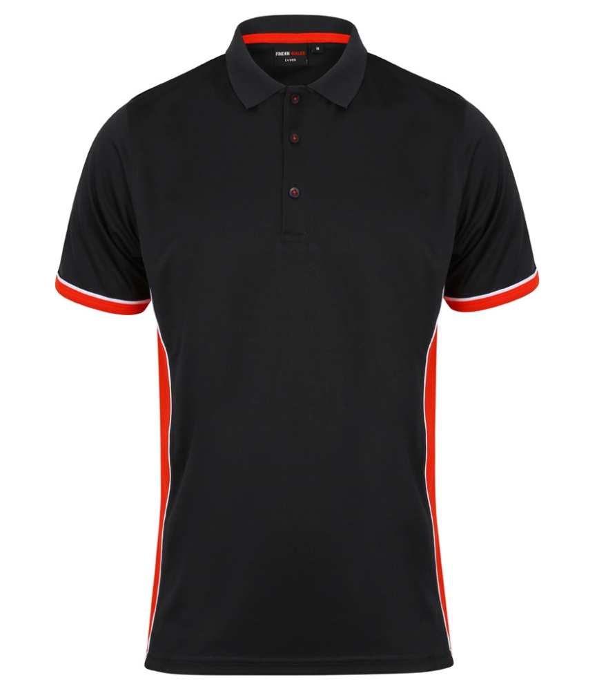 Finden and Hales Contrast Panel Polo Shirt