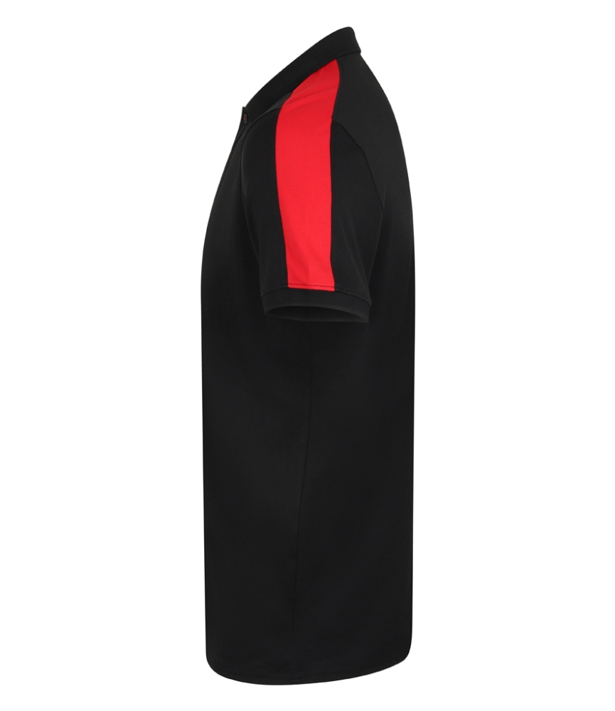 Finden and Hales Unisex Contrast Panel Piqué Polo Shirt