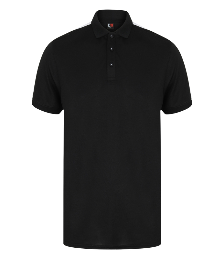 Finden and Hales Unisex Contrast Panel Piqué Polo Shirt