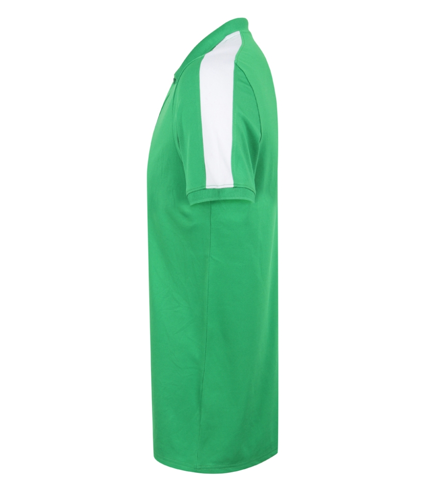 Finden and Hales Unisex Contrast Panel Piqué Polo Shirt