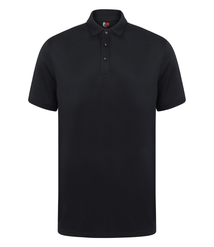 Finden and Hales Unisex Contrast Panel Piqué Polo Shirt