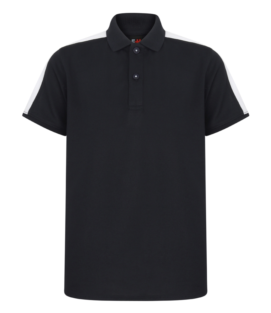 Finden and Hales Kids Contrast Panel Piqué Polo Shirt