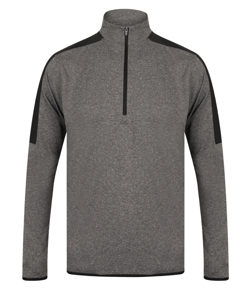 Finden and Hales Contrast Zip Neck Midlayer Top