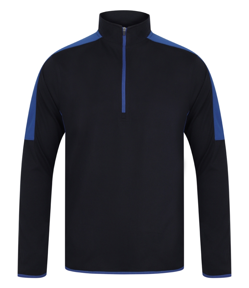 Finden and Hales Contrast Zip Neck Midlayer Top