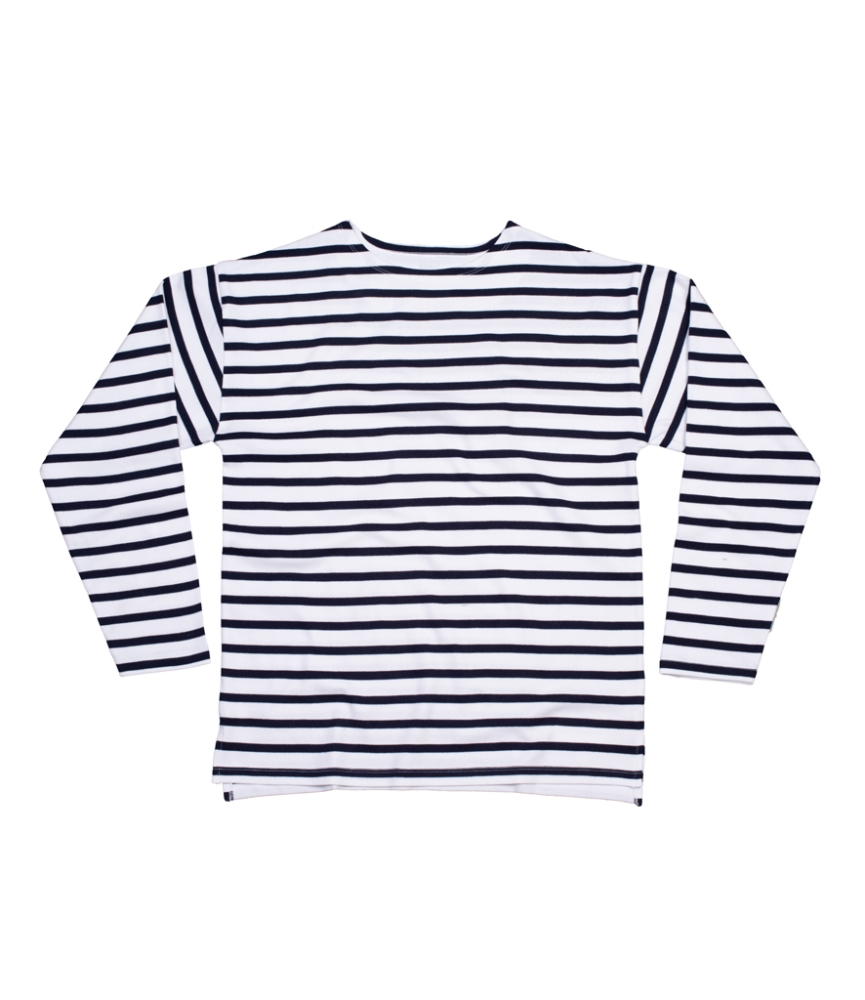 One By Mantis Unisex Long Sleeve Breton Stripe T-Shirt
