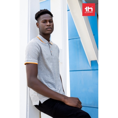 THC ROME. Men's slim fit polo shirt