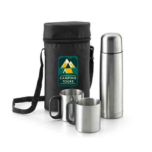 DURANT. Thermos and mugs set