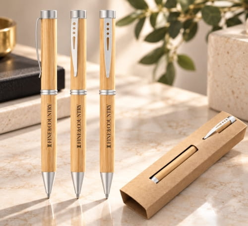 Fine & Country LAKE. Bamboo ball pen 