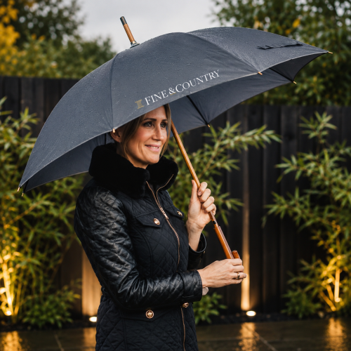 Fine & Country dark grey umbrella