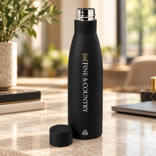 F&C Rubbar recycled stainless steel bottle