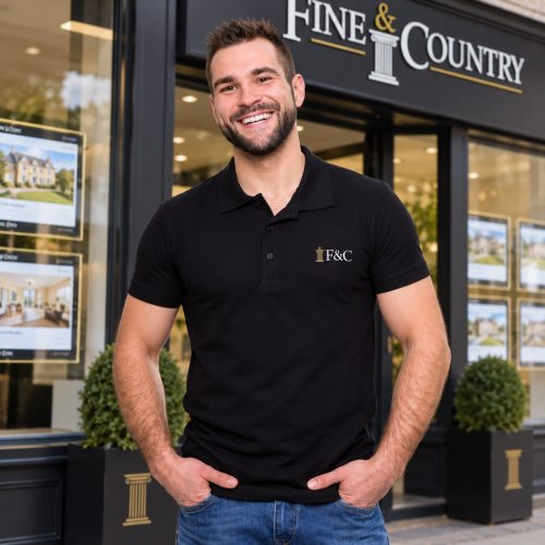 Fine & Country Embroidered Men's Polo 