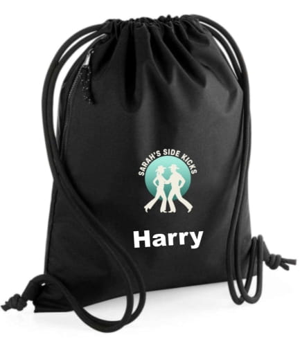 Sarah SideKicks Black Gym bag 