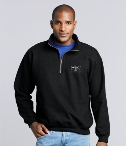F&C Gildan Vintage Zip Neck Sweatshirt 