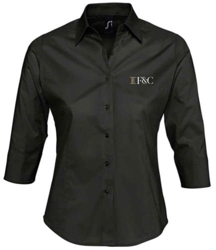 F&C SOL'S Ladies Effect 3/4 Sleeve Fitted Shirt