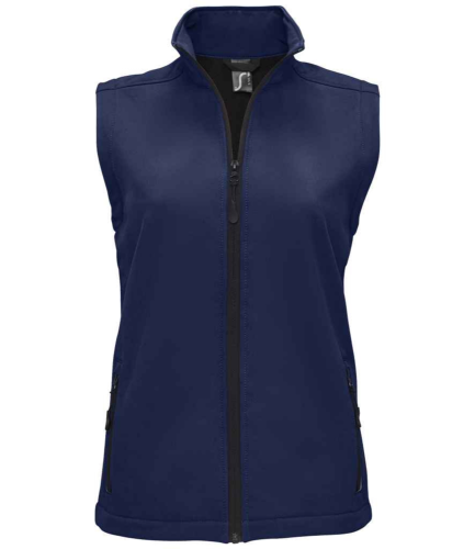 Ladies Navy Soft shell Gilet 