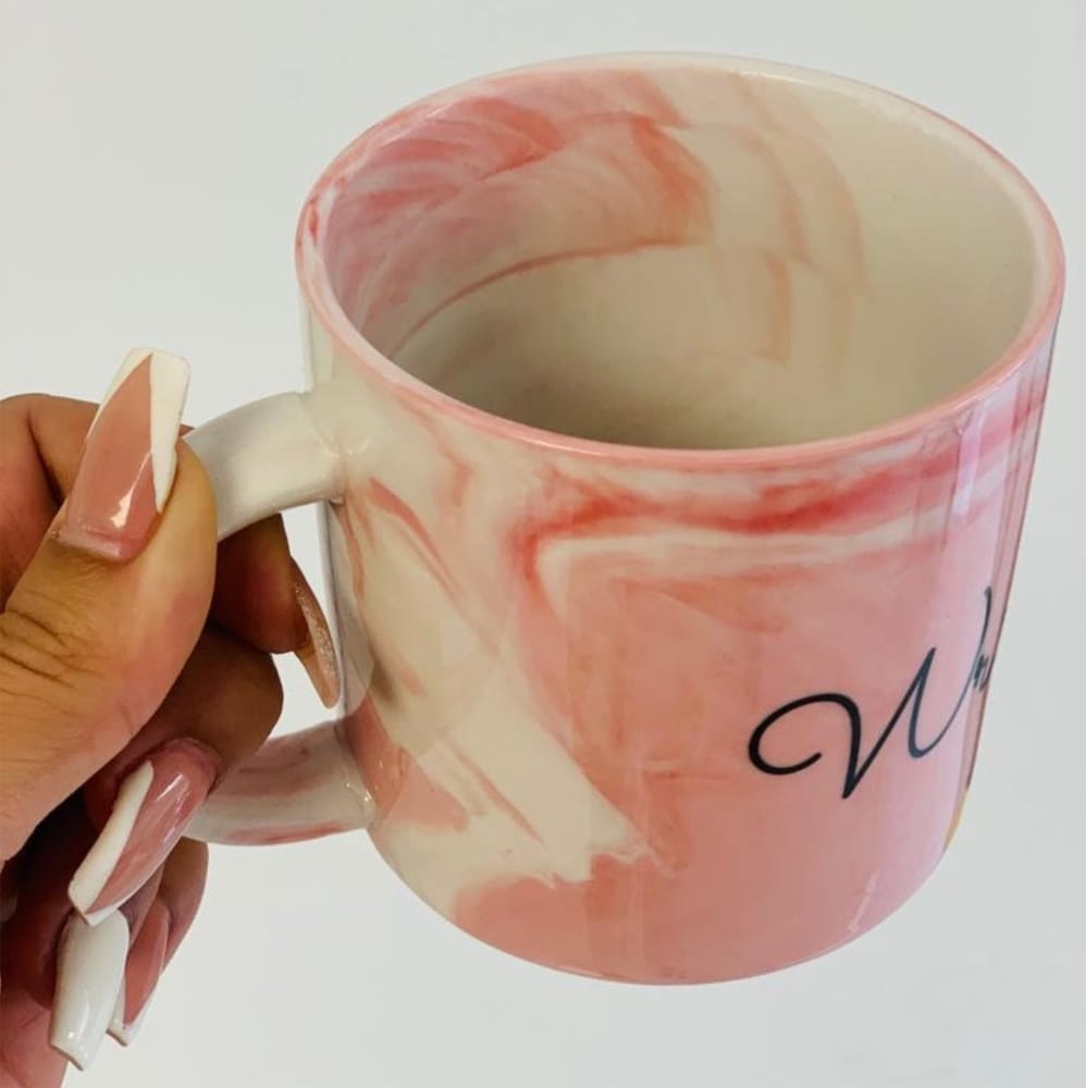 Estate Agent Pink Marble Branded Mug x10
