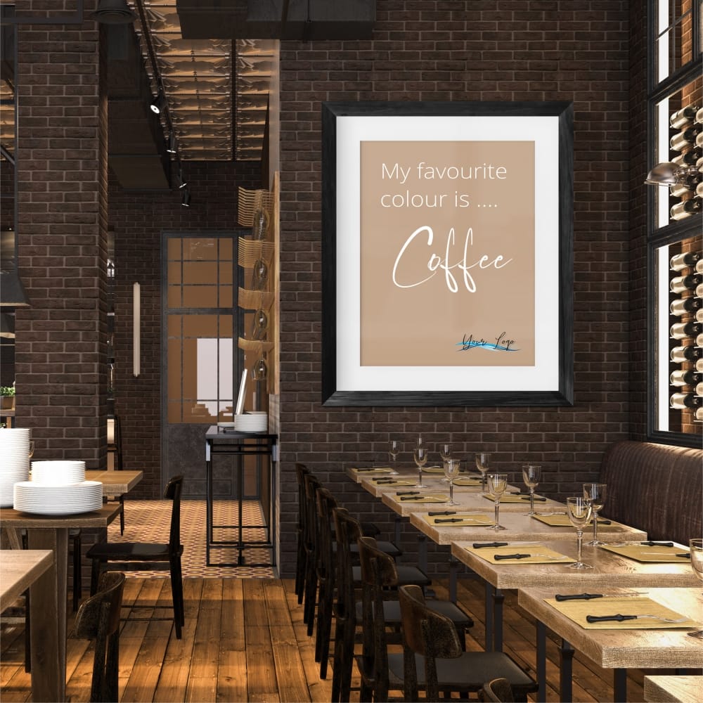 My favourite colour is Coffee Framed Print