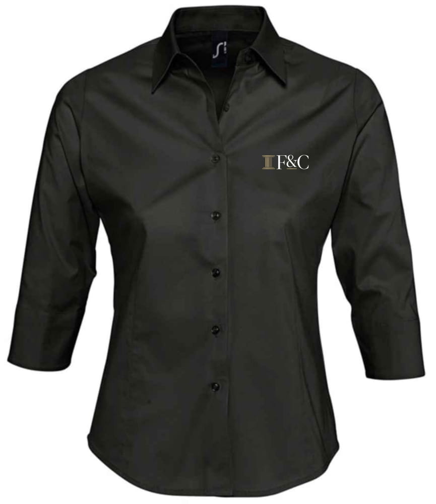 F&C SOL'S Ladies Effect 3/4 Sleeve Fitted Shirt